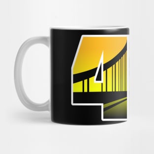 412 Black and Gold Bridge Mug